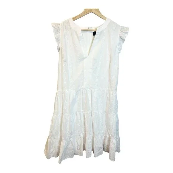 Laundry By Shelli Segal Flutter Cap Sleeve A-line Cocktail Dress Size 16 HV03D36 - Picture 2 of 9